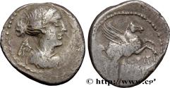 Ancient Coins - TITIA Rome 90 AC. (14,5mm, 2,12g, 12h)