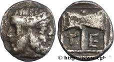 Ancient Coins - TROAS - TENEDOS Ténédos, Troade c. 480-450 AC. (8mm, 0,56g, 6h)