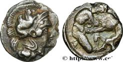 Ancient Coins - CALABRIA - TARAS Tarente,Calabre c. 380-325 AC. (12,5mm, 1,08g, 10h)