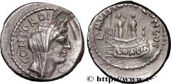 Ancient Coins - MUSSIDIA Rome 42 AC. (18mm, 3,84g, 11h)