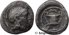 Ancient Coins - AIOLIS - LESBOS ISLAND - METHYMNA Methymna, Lesbos c. 450/440 - 406 AC. (8,5mm, 0,49g, 12h)
