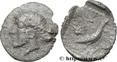 Ancient Coins - AIOLIS - LESBOS ISLAND - METHYMNA Lesbos, Methymna c. 400 (7mm, 0,21g, 11h)