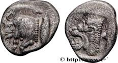 Ancient Coins - MYSIA – KYZIKOS / CYZICUS Cyzique, Mysie c. 480-450 AC. (11,5mm, 1,17g, 5h)