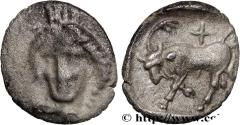 Ancient Coins - IONIA - PHYGELA Phygela, Ionie c. 400-380 AC. (8,5mm, 0,38g, 12h)
