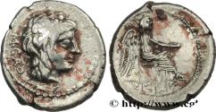 Ancient Coins - PORCIA Rome 89 AC. (15,5mm, 2,11g, 6h)