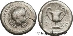 Ancient Coins - THESSALY - SKOTOUSSA Scotussa, Thessalie,  c. 480-450 AC. (19,00mm, 1,16g, 11h)