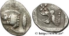 Ancient Coins - MYSIA – KYZIKOS / CYZICUS Cyzique, Mysie c. 480-450 AC. (9,5mm, 0,39g, 9h)