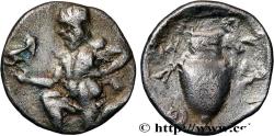 Ancient Coins - THRACE - THRACIAN ISLANDS - THASOS Thasos, Thrace c. 404-355 AC. (11,5mm, 0,81g, 6h)