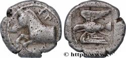 Ancient Coins - THRACE - THRACIAN KINGDOM - SPARADOKOS Thrace, Olynthe (?) c. 445-435 AC. (10,5mm, 1,13g, 12h)
