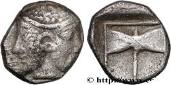 Ancient Coins - TROAS - TENEDOS Ténédos, Troade c. 500-450 AC. (7,5mm, 0,69g, 6h)