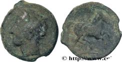 Ancient Coins - ZEUGITANA - CARTHAGE Carthage ou atelier syracusain c. 400-350 AC. (16mm, 3,08g, 3h)