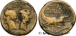 Ancient Coins - NEMAUSUS - NIMES - AUGUSTUS and AGRIPPA Gaule, Nîmes c. 16/15-10 AC. (25mm, 11,60g, 9h)