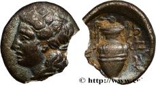 Ancient Coins - THESSALY - LAMIA Lamia, Thessalie c. 400-344 AC. (11,5mm, 0,64g, 12h)