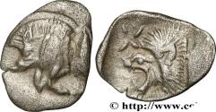 Ancient Coins - MYSIA – KYZIKOS / CYZICUS Cyzique, Mysie c. 480-450 AC. (10,5mm, 0,37g, 9h)