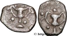 Ancient Coins - CALABRIA - TARAS Calabre, Tarente c. 330-302 AC. (9,5mm, 0,47g, 9h)