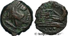 Ancient Coins - ROMAN REPUBLIC - ANONYMOUS Rome c. 157-155 AC. (17mm, 3,75g, 9h)