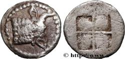 Ancient Coins - MACEDONIA - AKANTHOS Acanthe, Macédoine c. 470-465 AC. (8,5mm, 0,40g, h)