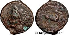 Ancient Coins - ZEUGITANA - CARTHAGE Carthage ou atelier syracusain c. 400-350 AC. (17,5mm, 4,57g, 12h)