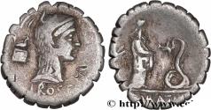 Ancient Coins - ROSCIA Rome 64 AC. (19mm, 3,75g, 6h)