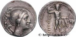 Ancient Coins - BRUTTIUM - BRETTIAN LEAGUE Locres ou Crotone, Bruttium c. 215-205 AC. (19mm, 4,37g, 10h)
