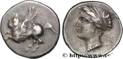 Ancient Coins - CORINTHIA - CORINTH Corinthe, Corinthie c. 345-307 AC. (14,5mm, 2,38g, 12h)