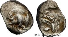 Ancient Coins - MYSIA – KYZIKOS / CYZICUS Cyzique, Mysie c. 480-450 AC. (10,5mm, 0,38g, 2h)