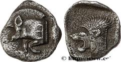Ancient Coins - MYSIA – KYZIKOS / CYZICUS Cyzique, Mysie c. 450-420 AC. (11,5mm, 0,80g, 5h)