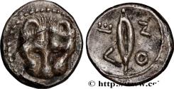 Ancient Coins - SICILY - LEONTINOI Léontini, Sicile c. 475-466 AC. (10mm, 0,53g, 9h)