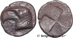 Ancient Coins - AIOLIS - CYME Cymé, Éolide c. 450 AC. (8mm, 0,41g, h)