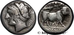 Ancient Coins - CAMPANIA - NEAPOLIS Naples, Campanie c. 340-325 AC. (18mm, 6,75g, 12h)