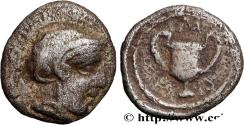 Ancient Coins - AIOLIS - LESBOS ISLAND - METHYMNA Methymna, Lesbos c. 450/440 - 406 AC. (8,5mm, 0,46g, 9h)