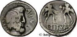Ancient Coins - TITURIA Rome 89 AC. (17mm, 3,77g, 3h)