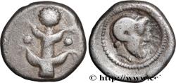 Ancient Coins - CYRENAICA - CYRENE Cyrène, Cyrénaïque c. 450 AC. (14,5mm, 3,28g, 9h)