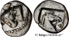Ancient Coins - THESSALY - LARISSA Larissa, Thessalie c. 475-450 AC. (10,5mm, 0,94g, 7h)