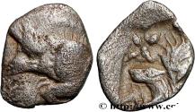 Ancient Coins - MYSIA – KYZIKOS / CYZICUS Cyzique, Mysie c. 480-450 AC. (7,5mm, 0,18g, 3h)