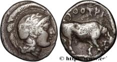 Ancient Coins - LUCANIA - THOURIOI Thurium, Lucanie c. 400-350 AC. (20,5mm, 7,54g, 12h)