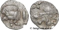 Ancient Coins - MYSIA – KYZIKOS / CYZICUS Cyzique, Mysie c. 480-450 AC. (10mm, 0,36g, 3h)