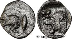 Ancient Coins - MYSIA – KYZIKOS / CYZICUS Cyzique, Mysie c. 480-450 AC. (10mm, 0,30g, 12h)