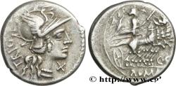 Ancient Coins - CURIATIA Rome 142 AC. (19,5mm, 4,11g, 3h)