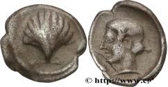 Ancient Coins - CALABRIA - TARAS Tarente, Calabre c. 470-450 AC. (11mm, 0,71g, 9h)