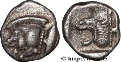Ancient Coins - MYSIA – KYZIKOS / CYZICUS Cyzique, Mysie c. 480-450 AC. (10mm, 1,09g, 6h)