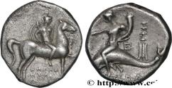 Ancient Coins - CALABRIA - TARAS Tarente, Calabre c. 250-235 AC. (18,5mm, 6,05g, 3h)