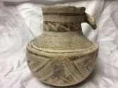 Ancient Coins - Anasazi brown and beige jug