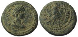 Ancient Coins - Plautilla, Lydia, Traileis  AE19    Extremely Rare