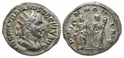 Ancient Coins - Trajan Decius AR Antoninianus : PANNONIAE