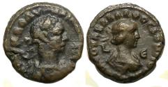 Ancient Coins - Aurelian with Vabalathus Bi Tetradrachm : Alexandria Egypt