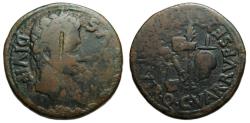 Ancient Coins - Augustus : Carthago Nova Ae As : Emblems of the Pontificate