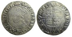 World Coins - Elizabeth I AR Shilling, Struck 1560/1 : Tower mint : SCBC 2555