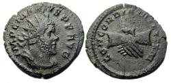 Ancient Coins - Marius Ae Antoninianus : CONCORDIA MILITVM : Clasped Hands