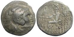 Ancient Coins - Danubian Celts AR Drachm, Imitating Philip III : Herakles / Zeus Enthroned